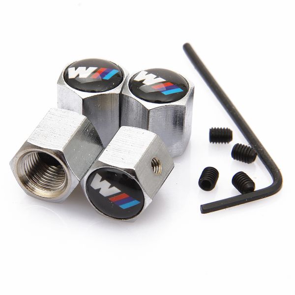 

Locking m power anti theft du t cap tire valve cap with car logo badge emblem m power with retail box yx 009