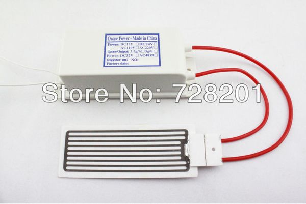 O gerador do ozônio de LF-220/1105 / AC220 / 110v 5g, placa cerâmica + fonte de alimentação, purificador do ar, disinfector, refresca o ar velho, elimina os odores W / PLug,