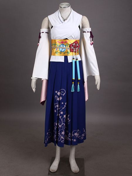 

wholesale-final fantasy x yuna anime cosplay halloween costumes, Black