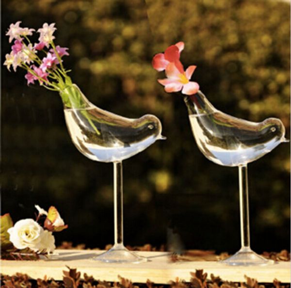 

Стоя счастливые птицы стеклянные вазы свадебные украшения домашнего декора стил