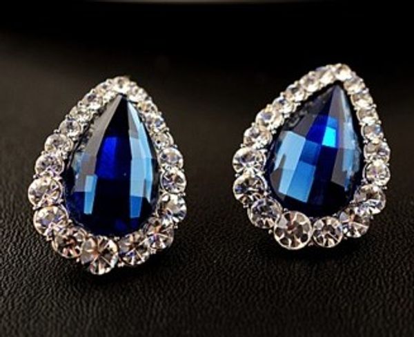 

синий алмаз слезоточивый падение леди серьги (16 * 20 мм ) (nnsssp)