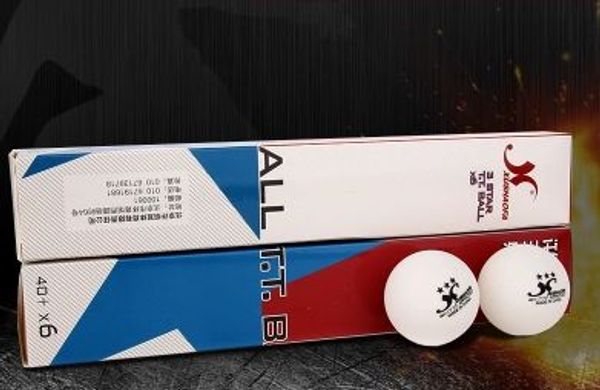

wholesale- 18 balls/set xushaofa new material 3- star 40mm+ pingpong balls table tennis balls 82005