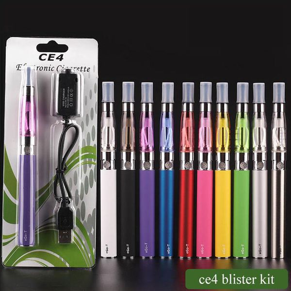 

CE4 eGo Starter Kit E-Cig электронная сигарета молния случае пакет один комплект 650mah 900mah 1100MAH DHL
