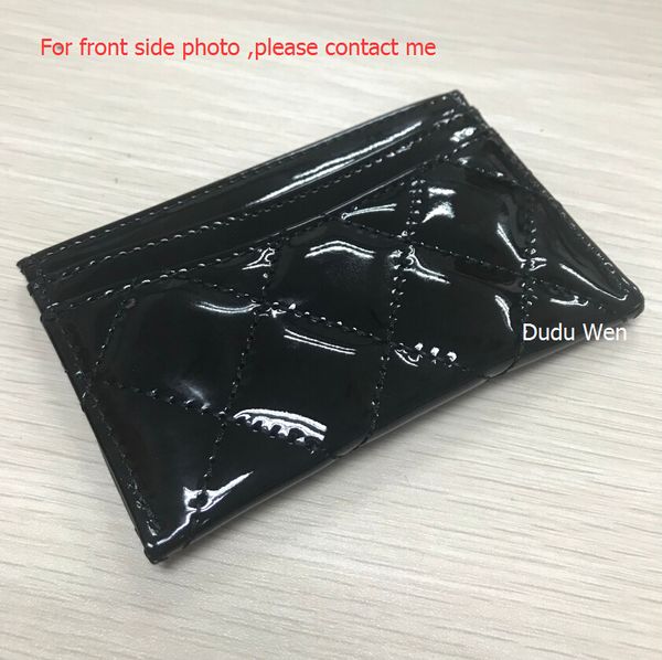 

fashion glossy pu mini wallet with holder famous symbol card holder coin bag vip gift with plastics bag