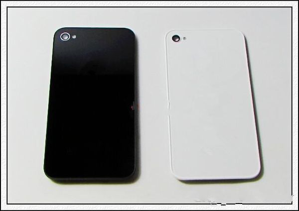 Parte di ricambio della copertura posteriore dello sportello dell'alloggiamento della batteria in vetro posteriore con diffusore flash per iPhone 4 4G 4S Migliore qualità