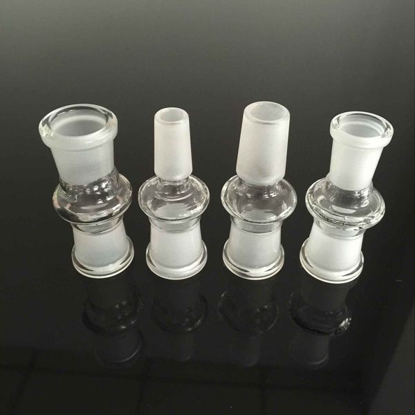 Adattatore da 14 mm a 18 mm Connettore per convertitore di vetro con giunto maschio femmina per narghilè Dab Rigs Bong