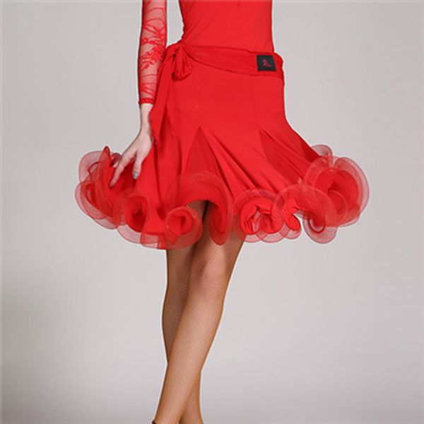New Latin Dance Dress Tango Salsa Ballroom Competition Practice Skirt 3Color G3