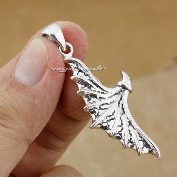 

925 sterling silver devil wing claw mens biker rocker pendant 9j009 just pendant