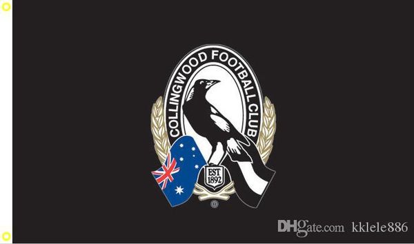 

Collingwood Magpies Flag 90 x 150 cm Polyester AFL Australian Aussie Pies Football Club Fans Banner