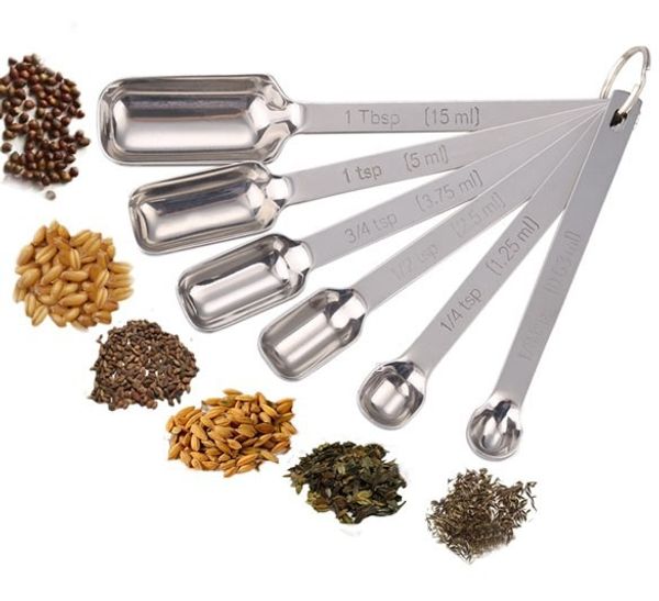 

narrow stainless steel measuring spoon tool set narrow spices stainless steel deep bake kitchen measuring deep spoon tools