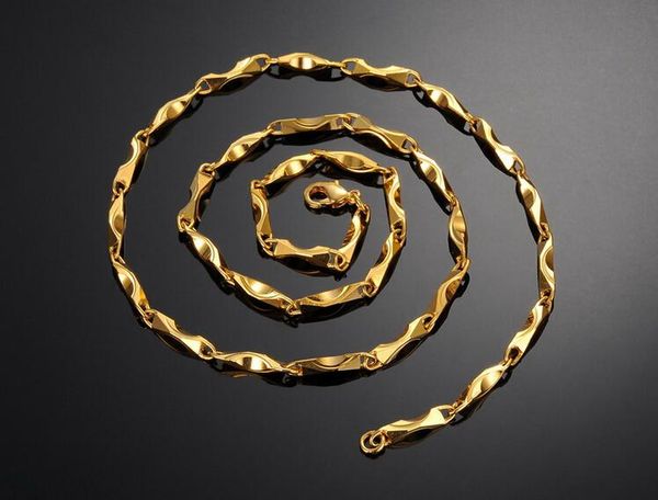 

fast new fine jewelry wholesale 18k gold necklace 26g high-grade gold single-chain fashion, Silver