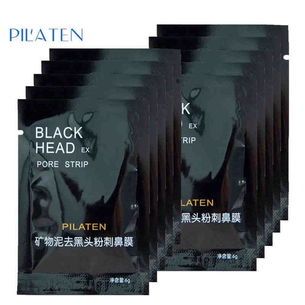 

2015 new pilaten facial minerals conk nose blackhead remover mask pore cleanser nose black head ex pore strip a-0200
