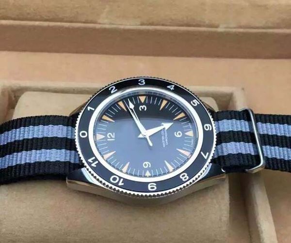 

Classic Best Price Brand New AAA James Bond 007 Movie Mens Luxury Mechanical Stainless Watch Transparent Fabric Men Automatic Wrist watches