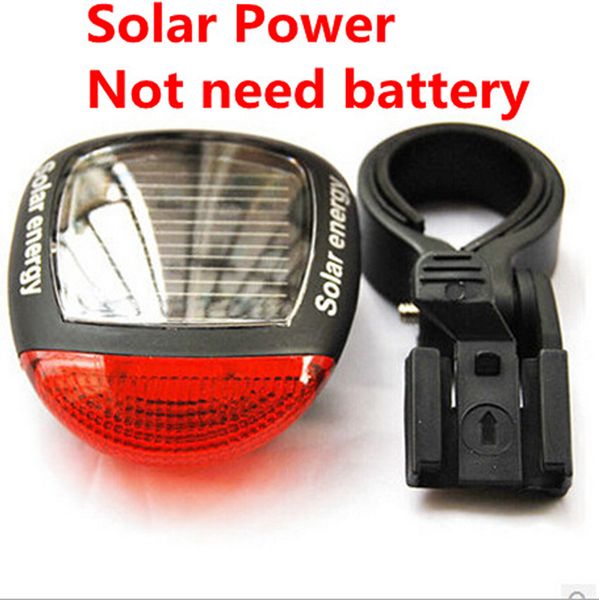 Solar Power DEL Vélo Feu Arrière Vélo Feux Arrière Feu Arrière Clignotant Lampe Rouge