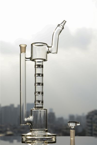 Bubbler Upline Стеклянный бонг удивительный водяной кальяны сплайновые трубы Perc Dab Уникальные бонги с 14 -миллиметровым соединением