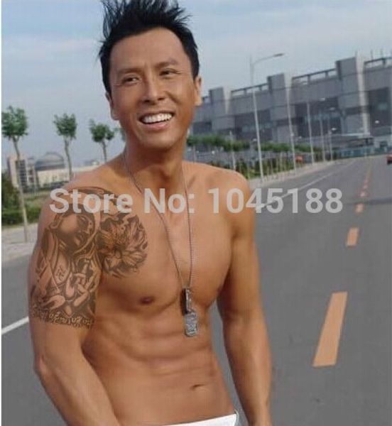 Acheter Gros Livraison Gratuite Tatouages étanche Grand Bras De Coller Mode Bouddha Lotus Comme Autocollants De Tatouage De 1846 Du Caiyecao