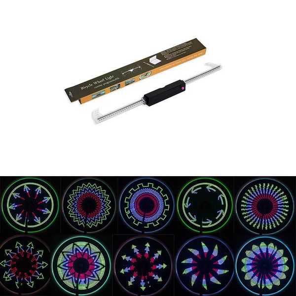 

36led 32model bicycle light led rgb waterproof bike color changing wheel light for night riding luce led bicicleta