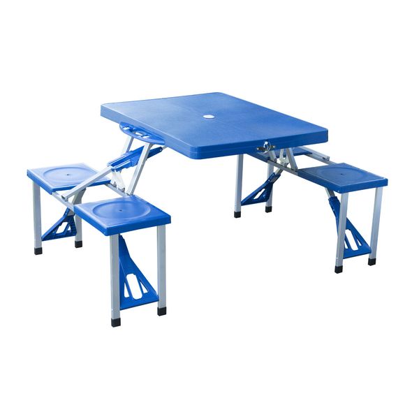 2019 Outdoor Folding Plastic Picnic Table Garden Party Camping