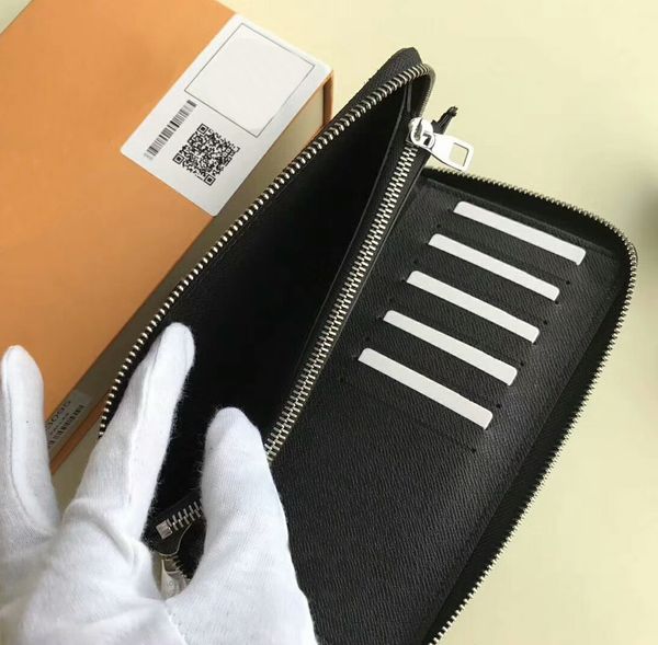 

Марка высокого качества натуральная кожа длинные одиночные молнии кошельки женщ