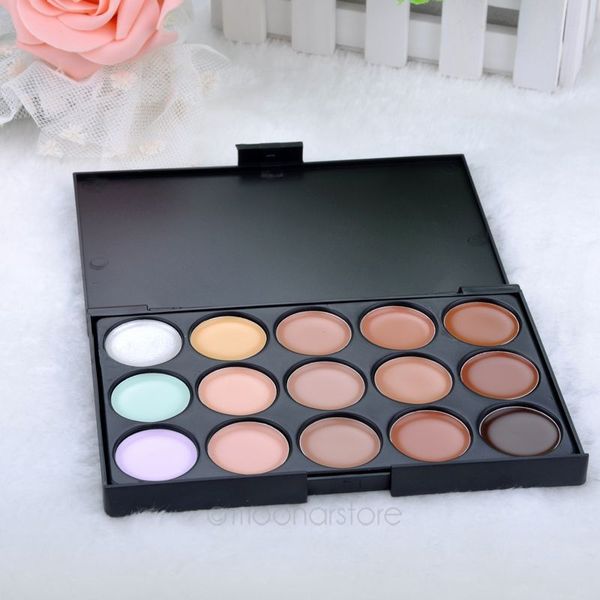 

Hot sale15Colour Pro Sheer Concealer Camouflage Palette Face Cream makeup Eyeshadow Bronzer kit set LS*MPJ034