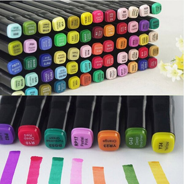 

2019 alcohol indoor 60 color pen paint drawing finecolour markers manga design color permanent sketch 3 generation marker sets