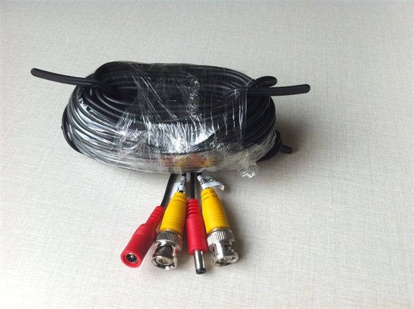 

18m 60ft power bnc cable with bnc and dc connector for cctv dvr and camera
