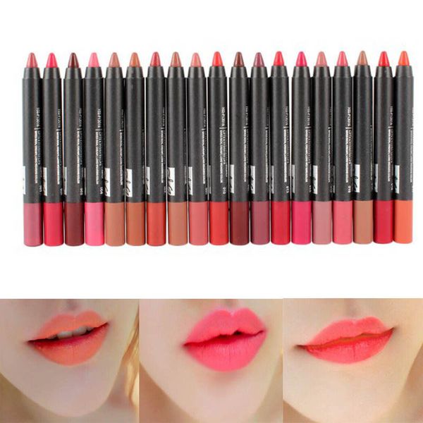 

lip liner maquiagem make up batom liquid lipstick waterproof rouge a levre matte lip pencil makeup 19 colors labiales matte