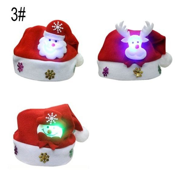 

dhl 300pcs christmas hat cosplay hats thick ultra soft plush santa claus hat cute adults christmas cap christmas supplies ing