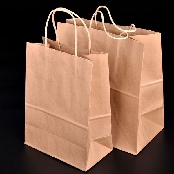 

Disposable Kraft Paper Bread Bag Eco Friendly Baking Toast Cake Gift Bag Takeaway Dessert Food Package SK735