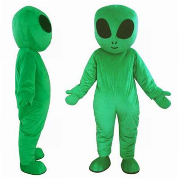 2017 Venda direta da fábrica verde UFO estrangeiros traje da mascote para adultos E.T. terno de mascote alienígena para vender