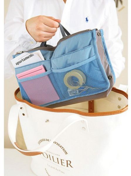 

11color makeup bag purse cosmetic mp3 mp4 phone storage organizer sundry bags cosmetics bags multi two zipper bag factory price y193