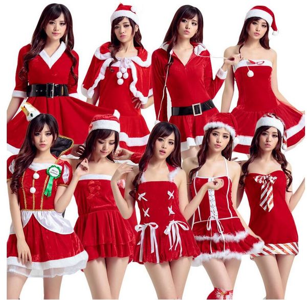 Christmas Party Groups Porn - Christmas Party Costumes Bar Adult Female Christmas Santa Claus Christmas  Performance Apparel Clothing Clothing Marvel Select Groups Of 4 Costumes ...