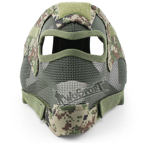 

Wargame анфас защита лица стальная сетка головы маска безопасности Airsoft пейнтбол BB Wargame головы/лицо протектор