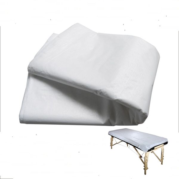 

disposable white massage bed sheet flat table cover waterproof 10 sheets a pack