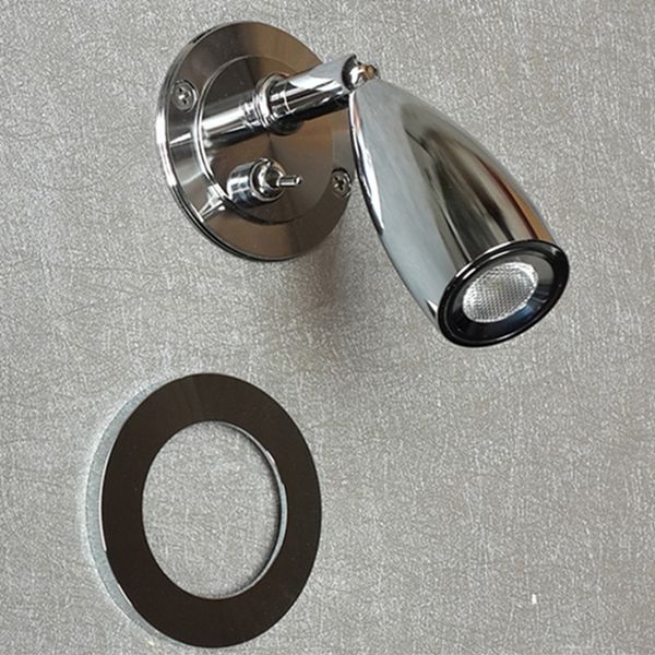 

ch recessed sconce light switch on/off 3w cree led directional lighting comfortable without glare chrome finish plug in cords available