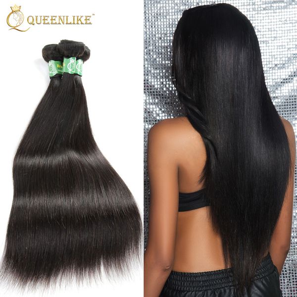 Malaysian Virgin Hair Extension Silky Straight 1b Natural Color
