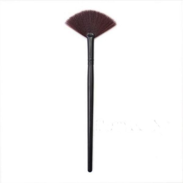 

fashion portable slim fan shape powder concealor blending foundation highlighter makeup brush gift