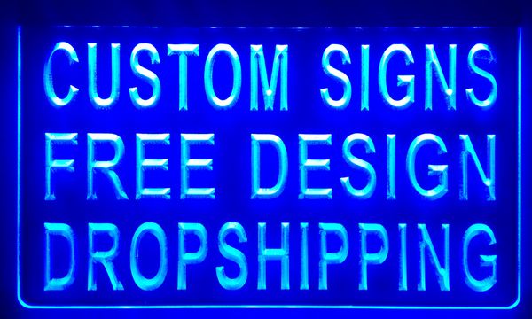 

ls001 design your own custom light sign hang sign home decor shop sign home decor