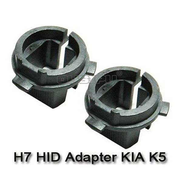 Auto Car A Pair HID Xenon Bulb H7 Headlight Holder Adaptors For Hyundai Kia K5
