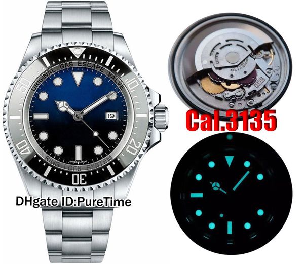 

n v7 edition cal.3135 super 3135 automatic movement black ceramics bezel d-blue dial mens watch blue luminous rollie, Slivery;brown