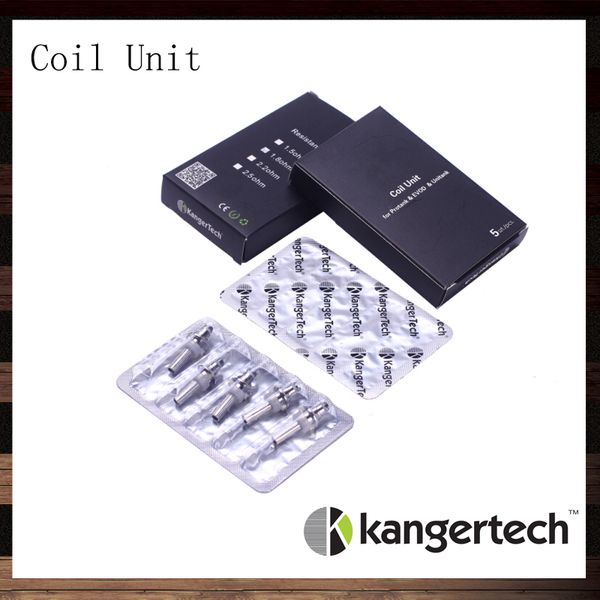 

Катушка Kanger для Protank EVOD Unitank Clearomizer Kangertech Protank2 Mini Protank Unitank Evod MT3 замена катушки головки 100% оригинал