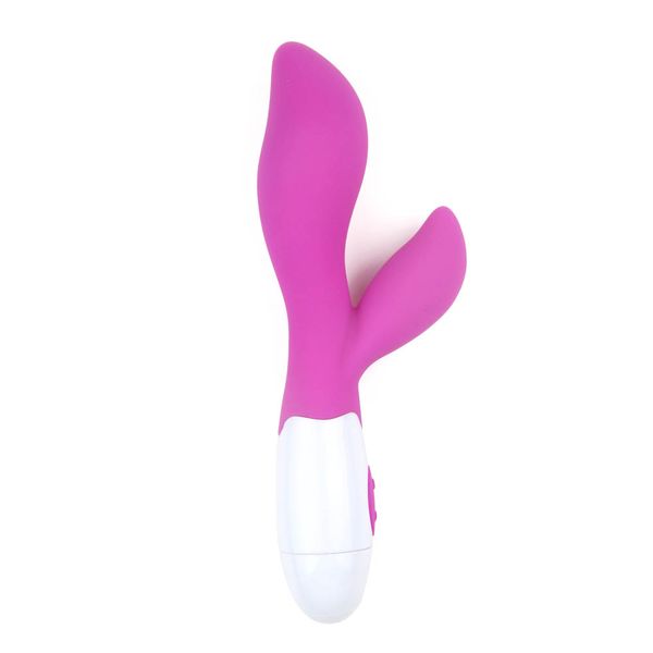 G-spot ve klitoris dişi mastürbatör çiftinin flört seks oyuncaklarını uyarmak için% 100 su geçirmez 30 vitesli frekanslı çifte titreşim