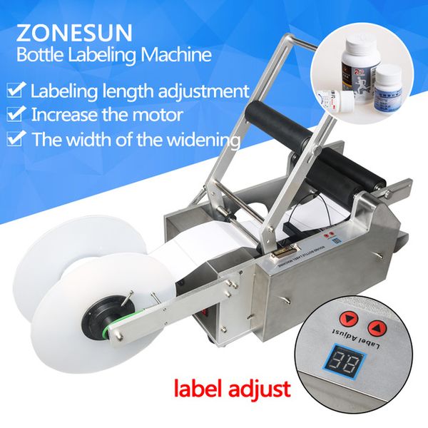 

bota-50 round bottle labeling machine semi-auto labeler for plastic glass composite metal bottle manual small labeling machine