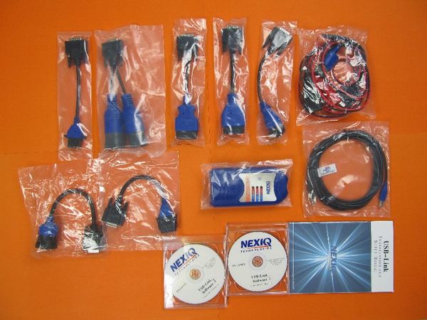 

truck diagnose usb link 125032 diagnostic tool scanner interface with adapter 2 years warranty heavy duty scan