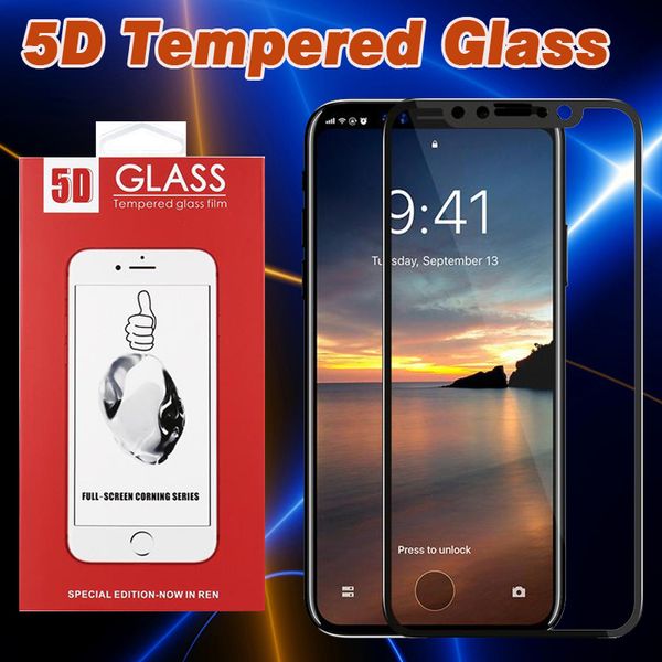 

5d curved tempered glass full screen protector for iphone 11 pro max xs xr x 8 plus 7 6 samsung galaxy j2 j5 j6 j7 pro a6 a8 with package