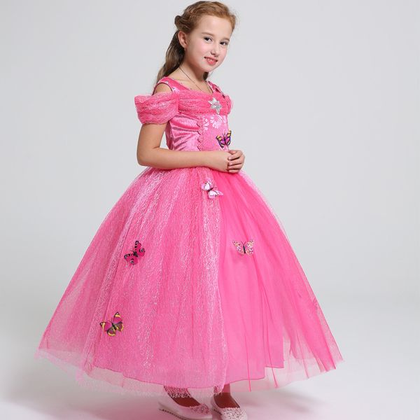 

online shopping girls party dresses beaded maxi girls tulle dress sleeveless floor length kids cosplay costumes 17110103 drop shipping, Red;yellow