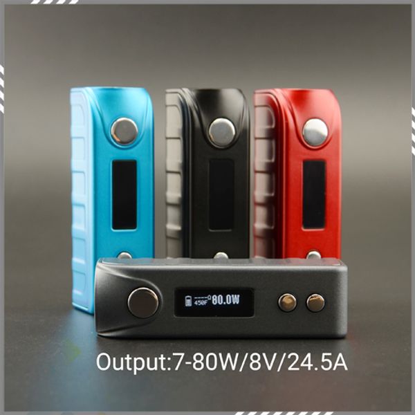 

Vaporizer Tesla 80W TC Box Mod 100% Authentic Tesla Temperature control Mod fit 18650 battery 510 Atomizers DHL Free