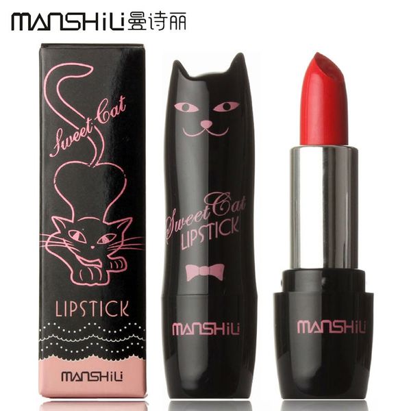 

wholesale-1pcs brand manshili makeup long-lasting 12 colors lipstick cosmetic nutritious lips 3.5g #m105