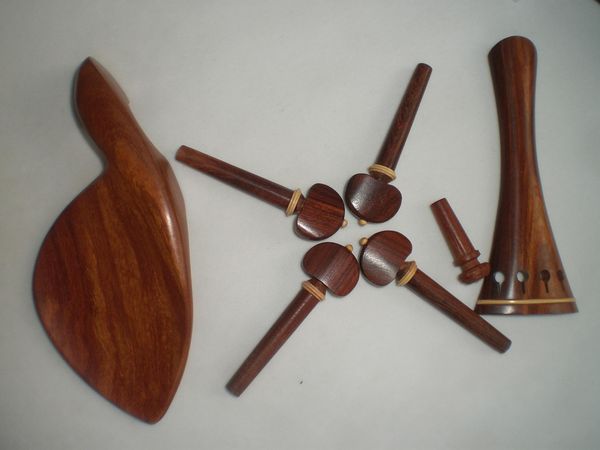 

1 комплект качество розового дерева скрипка фитинг хвост кусок подбородок отдых 4 колышки конец кнопки