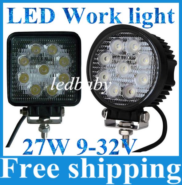 

cree светодиодный свет работы бар автомобиля пятно наводнения луч 4x4 27 вт 9x3 морской джип лодка изогнутые off road туман вождения светоди